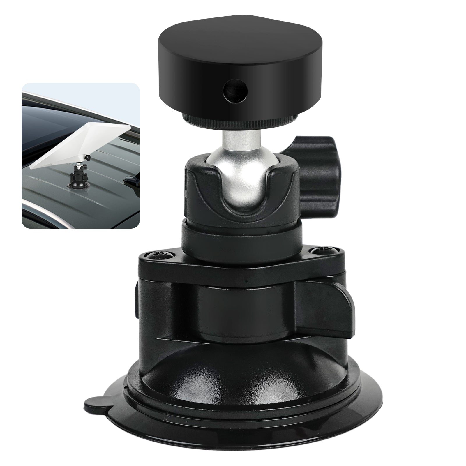 Rectangular Satellite Suction Cup Mount, Adjustable Angle Rectangular Satellite Adjustable Angle Suction Cup for Mini Dish Yacht Roof Rack Install