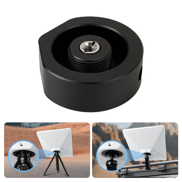 Mini Tripod Adapter, Aluminum Alloy Tripod Mount for Mini, 1/4 -20 and 3/8 -16 Threaded, Compatible with Tripod, Fixing Clamp, Pipe Adapter, Bracket Mount
