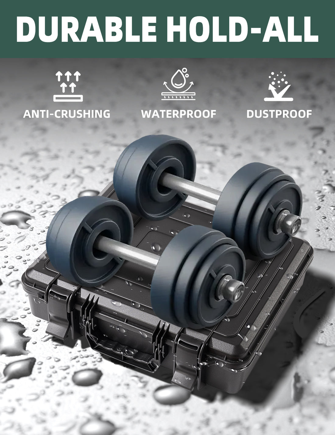 Waterproof Hard Starlink Mini Case for Starlink Mini Dish Kit, Portable Carrying Case with Precision Cut Foam for Accessories, Ideal for Travel and Camping