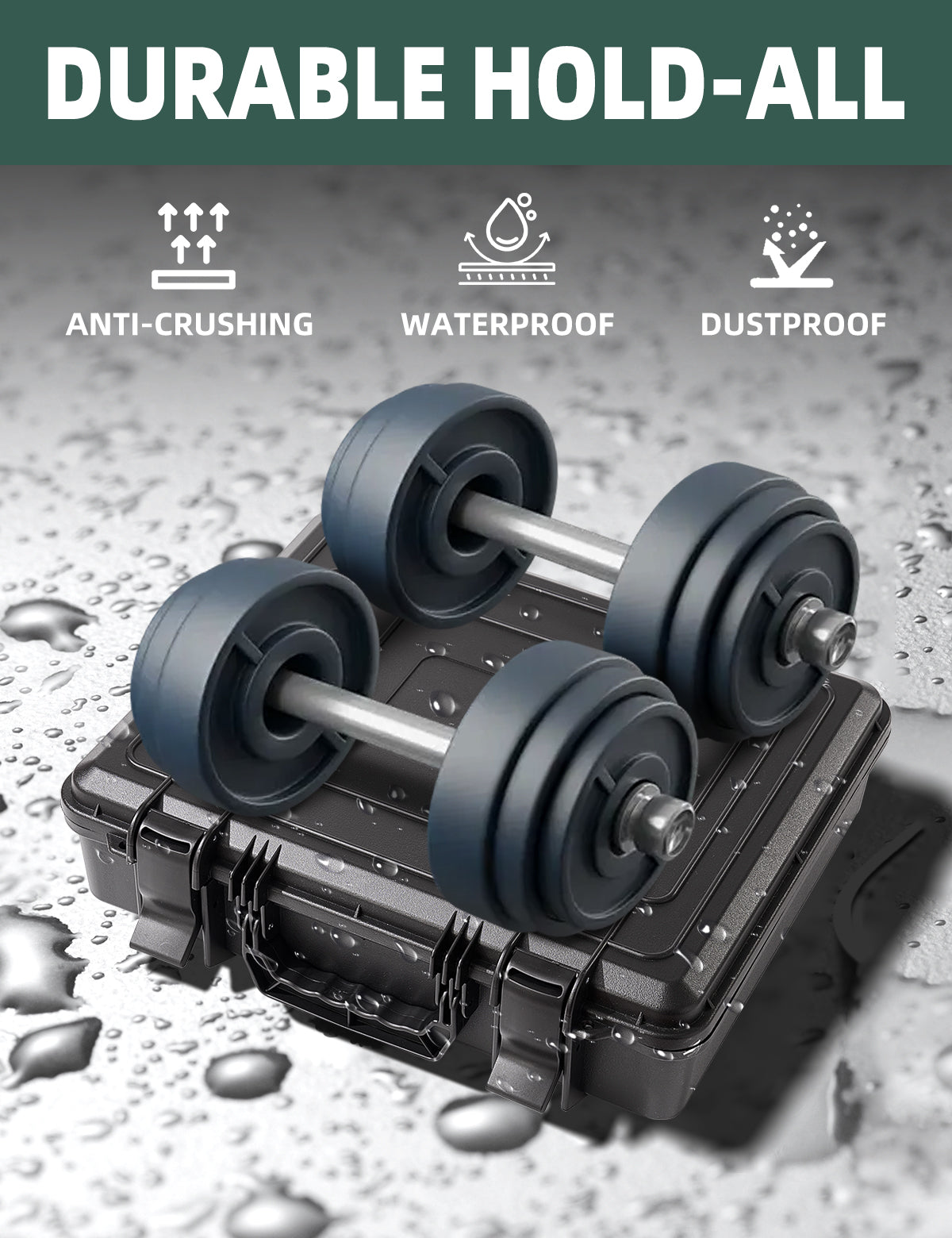 Waterproof Hard Starlink Mini Case for Starlink Mini Dish Kit, Portable Carrying Case with Precision Cut Foam for Accessories, Ideal for Travel and Camping