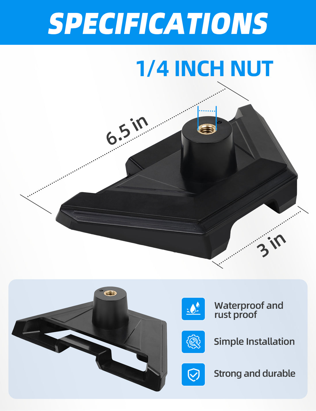 Starlink Mini Mount,Starlink Mini Adapter Perfect Match for Starlink Mini,1/4"~20 Threaded Tailored for Mini Starlink,Starlink Mini Tripod Adapter, Starlink Mini Tripod Mount,Starlink Mini Accessories