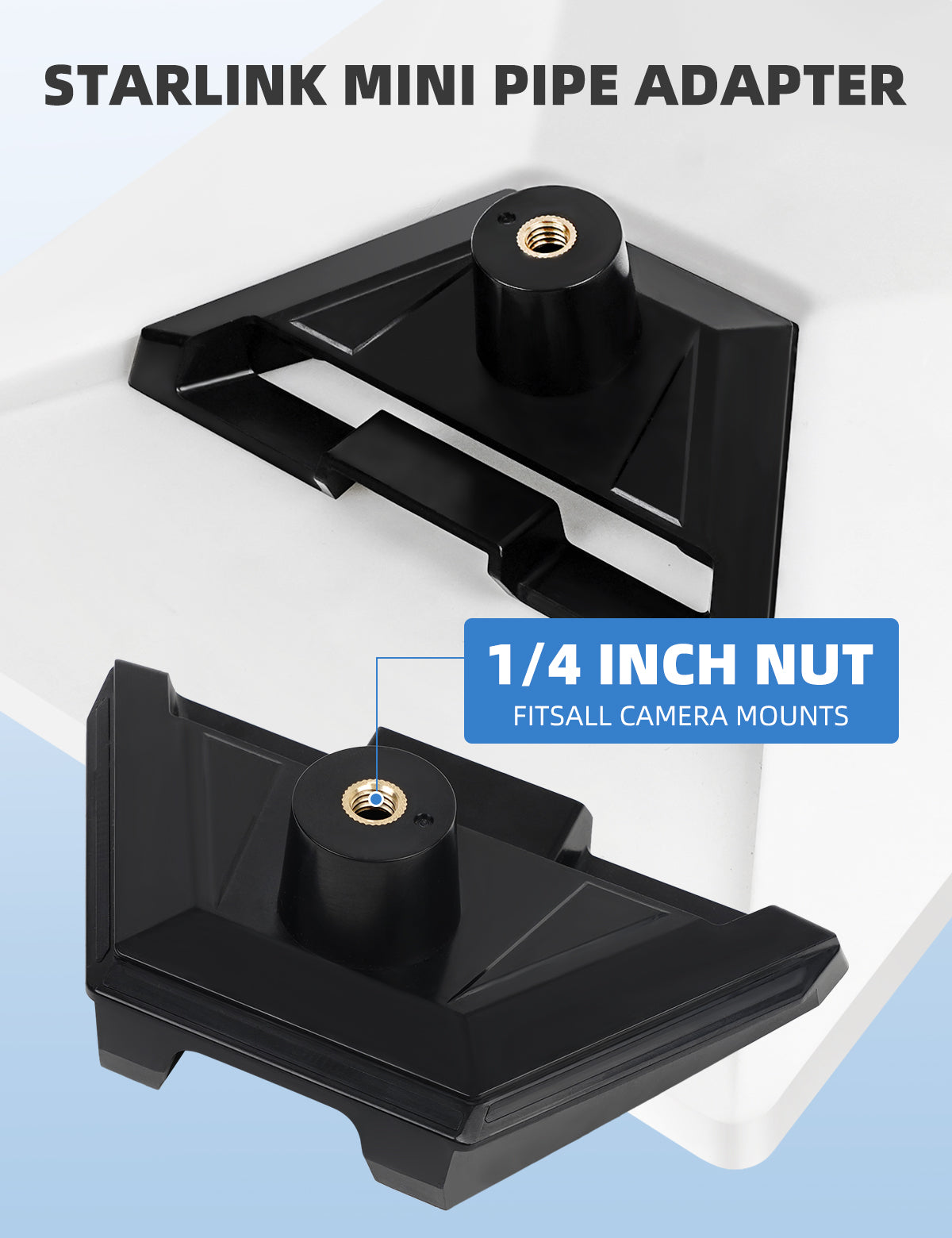Starlink Mini Mount,Starlink Mini Adapter Perfect Match for Starlink Mini,1/4"~20 Threaded Tailored for Mini Starlink,Starlink Mini Tripod Adapter, Starlink Mini Tripod Mount,Starlink Mini Accessories