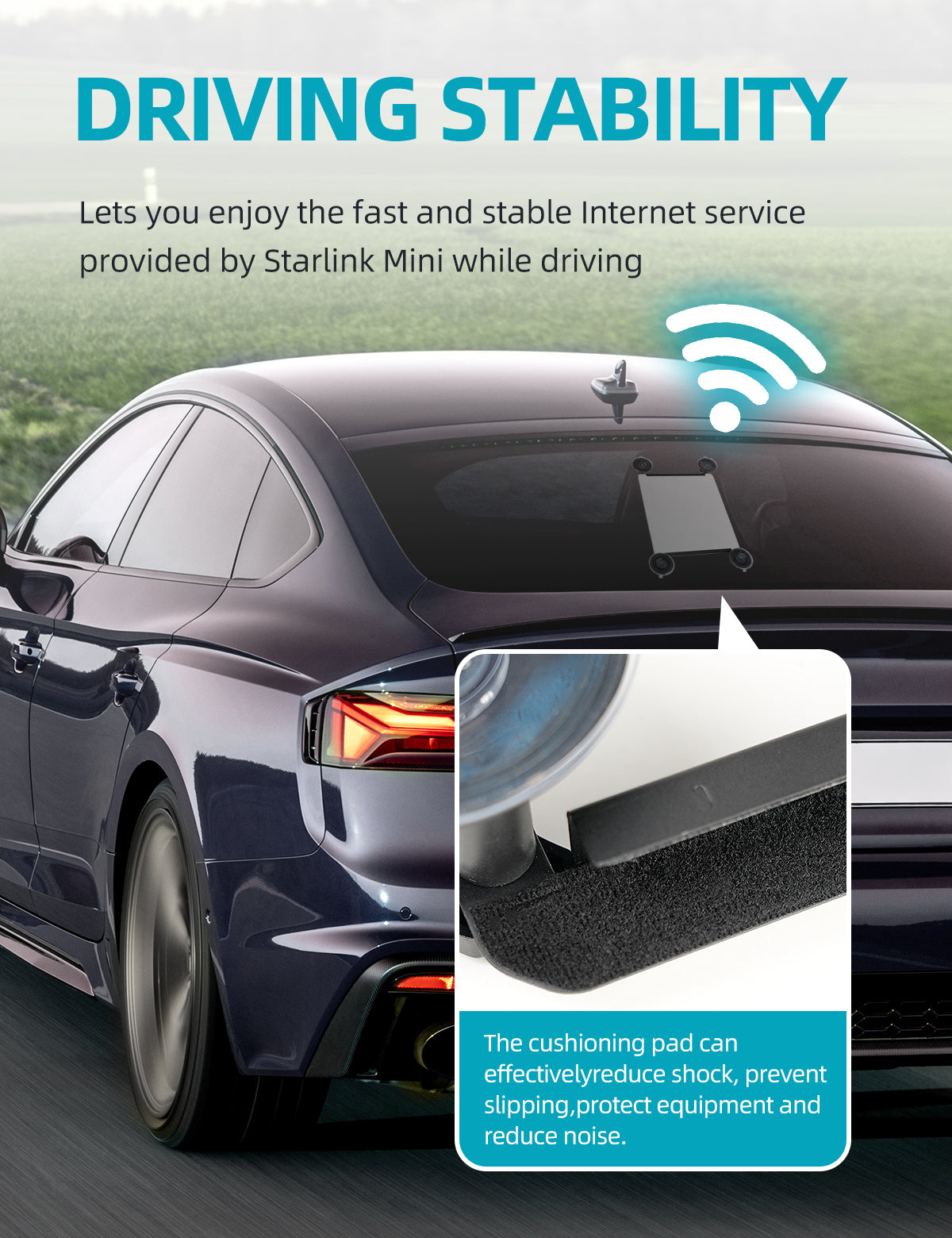 Starlink Mini Mount Suction Cup Mount For Rooftops, Suitable For Various Car Models, Boats, And Roofs