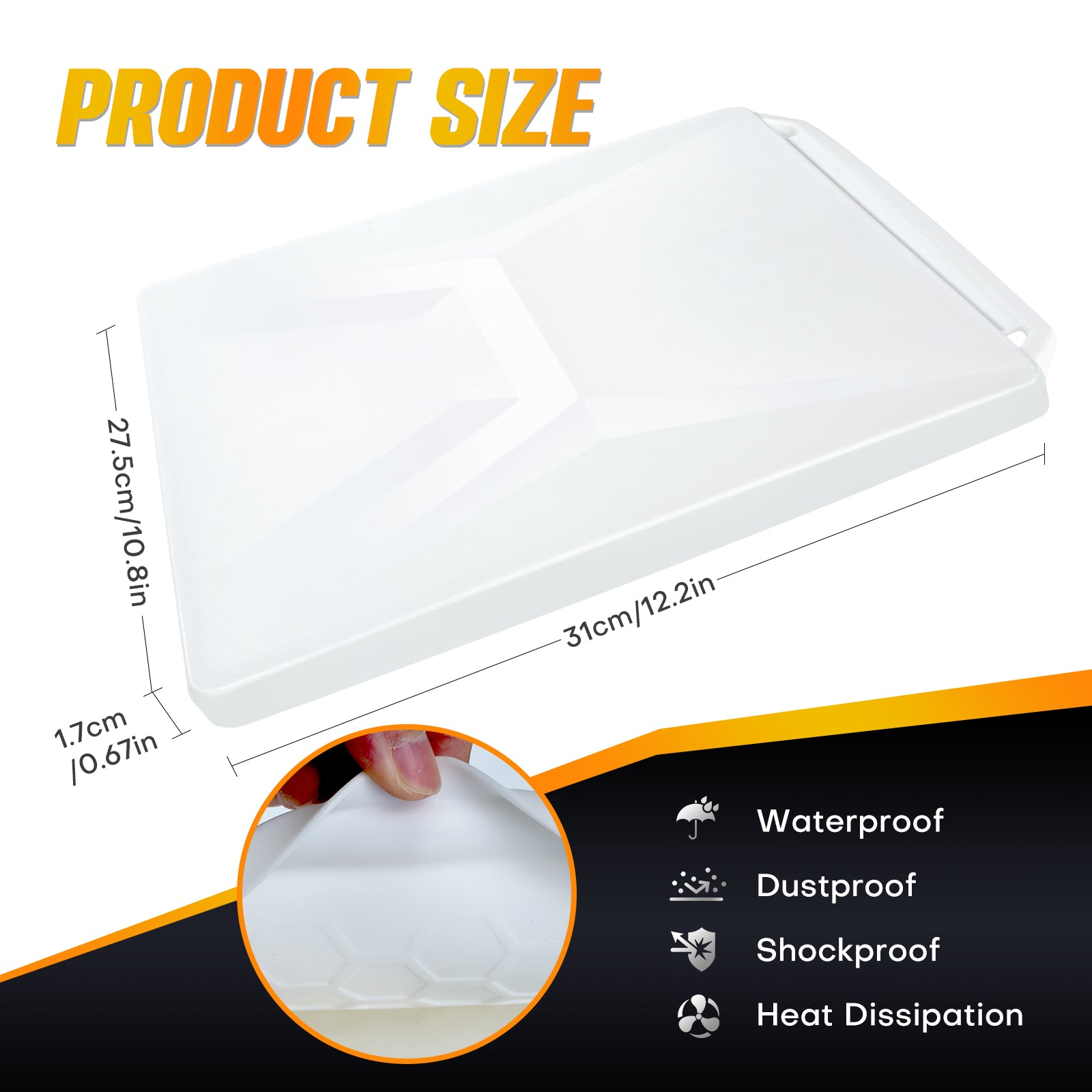 Starlink Mini Protective Cover Case – Waterproof Scratch-Resistant Silicone Protector for Starlink Mini Dish & RV Use