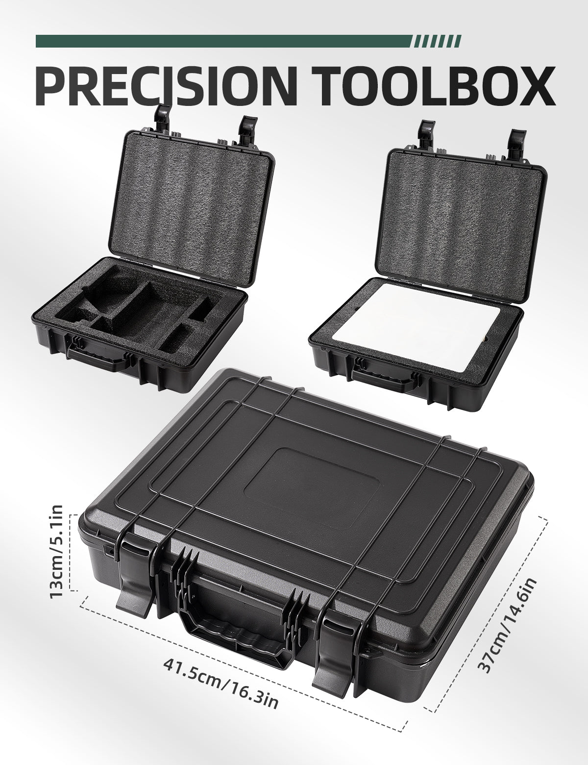 Waterproof Hard Starlink Mini Case for Starlink Mini Dish Kit, Portable Carrying Case with Precision Cut Foam for Accessories, Ideal for Travel and Camping