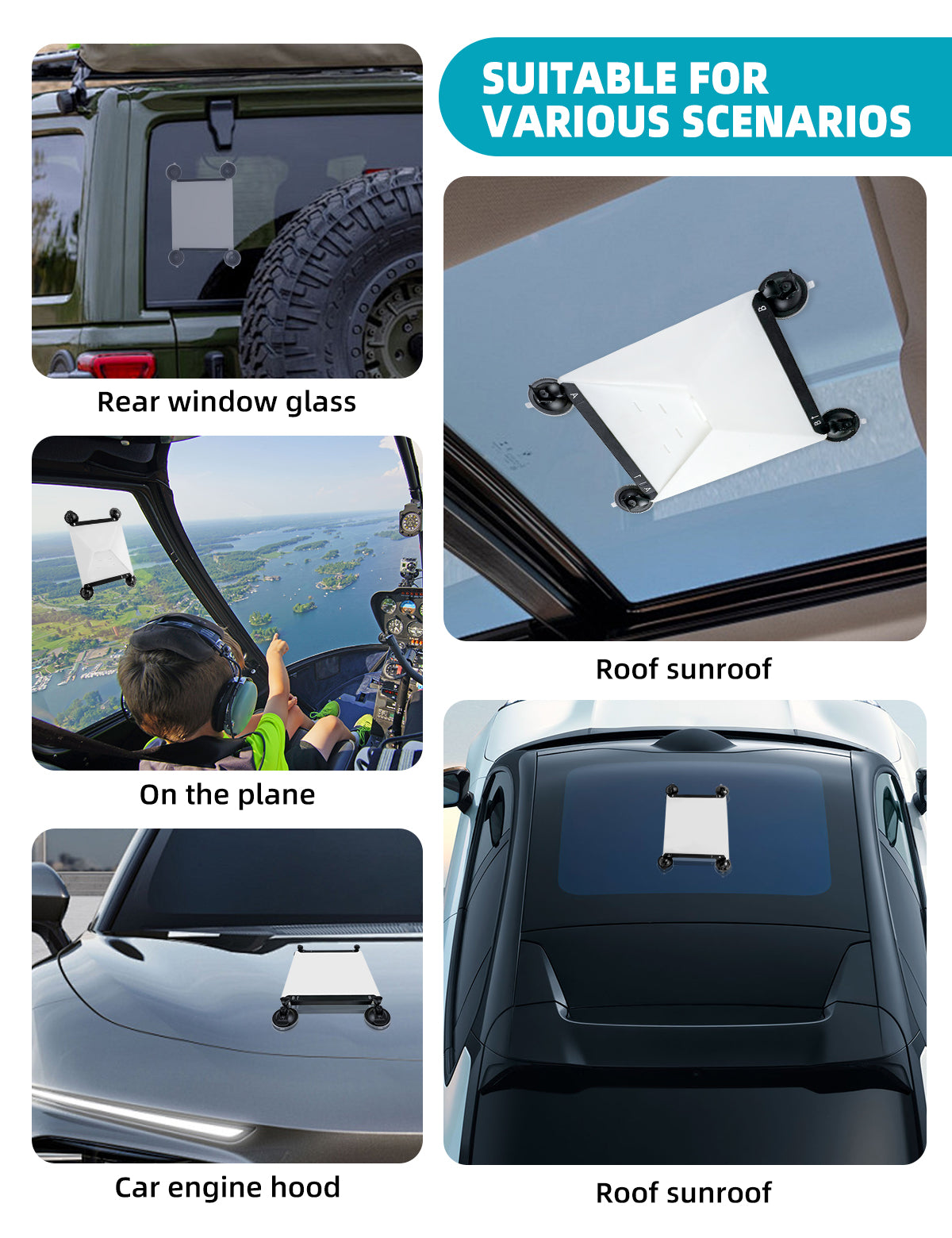Starlink Mini Mount Suction Cup Mount For Rooftops, Suitable For Various Car Models, Boats, And Roofs