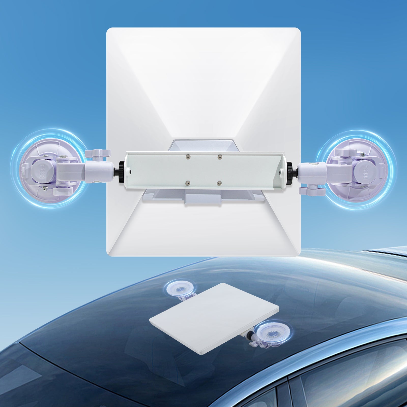 Starlink Mini Suction Cup Mount for Car Sunroofs or Windows – Secure Satellite Mounting Kit with Strong Grip for RVs, Boats and Road Trips – Stable Signal Guaranteed