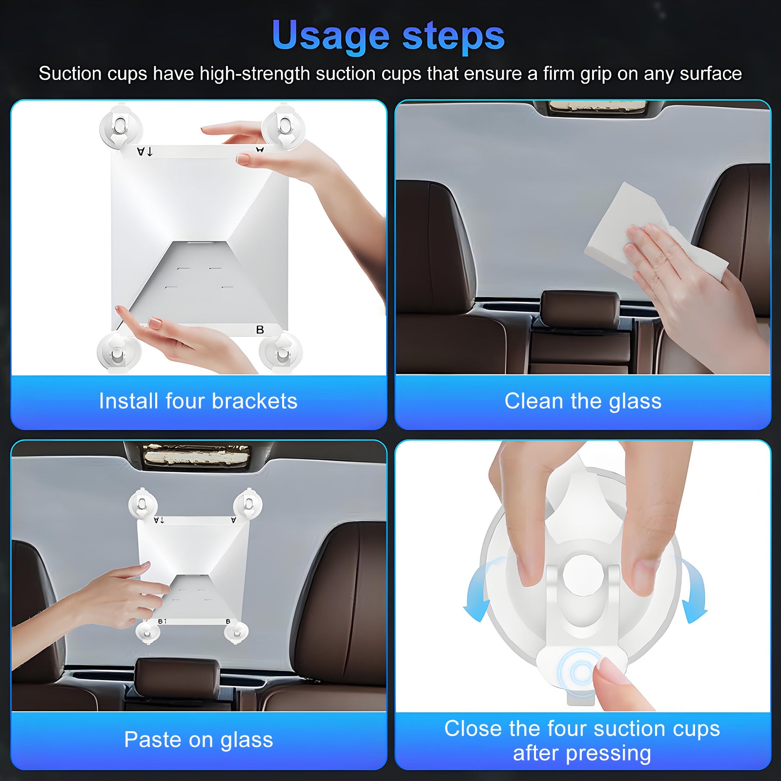Starlink Mini Suction Cup Mount for Car Sunroofs or Windows – Secure Satellite Mounting Kit with Strong Grip for RVs, Boats and Road Trips – Stable Signal Guaranteed,1pcs