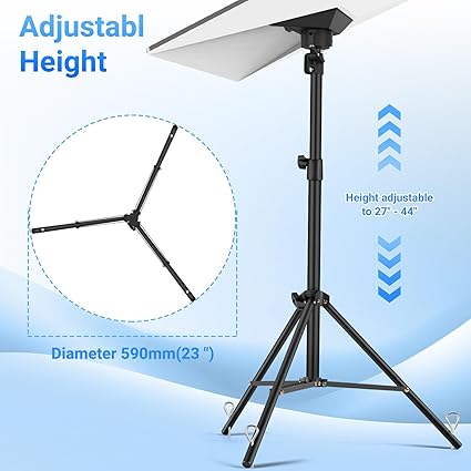 Starlink Gen 3 Tripod Stand with Tent Stakes & Alloy Pipe Adapter, Portable Rev4 Disc Mounting Kit for Camping, Outdoor Activities, Temporary Workplaces - Weatherproof Ground Anchor for Satellite Dish