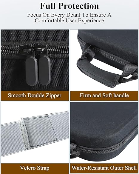 Case for Starlink, Case for Starlink Mini,Shockproof, Water-Resistant, and Dustproof Storage with Customizable Interior(Gray) (Black)